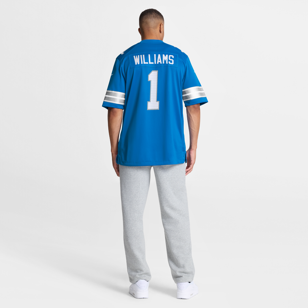 Men's Detroit Lions Jameson Williams Nike Blue Game Player Jersey