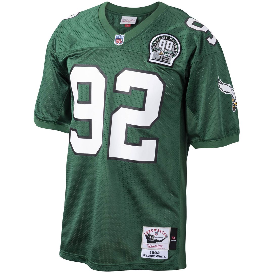 Men's Philadelphia Eagles Reggie White Mitchell & Ness Green Authentic Throwback Retired Player Jersey