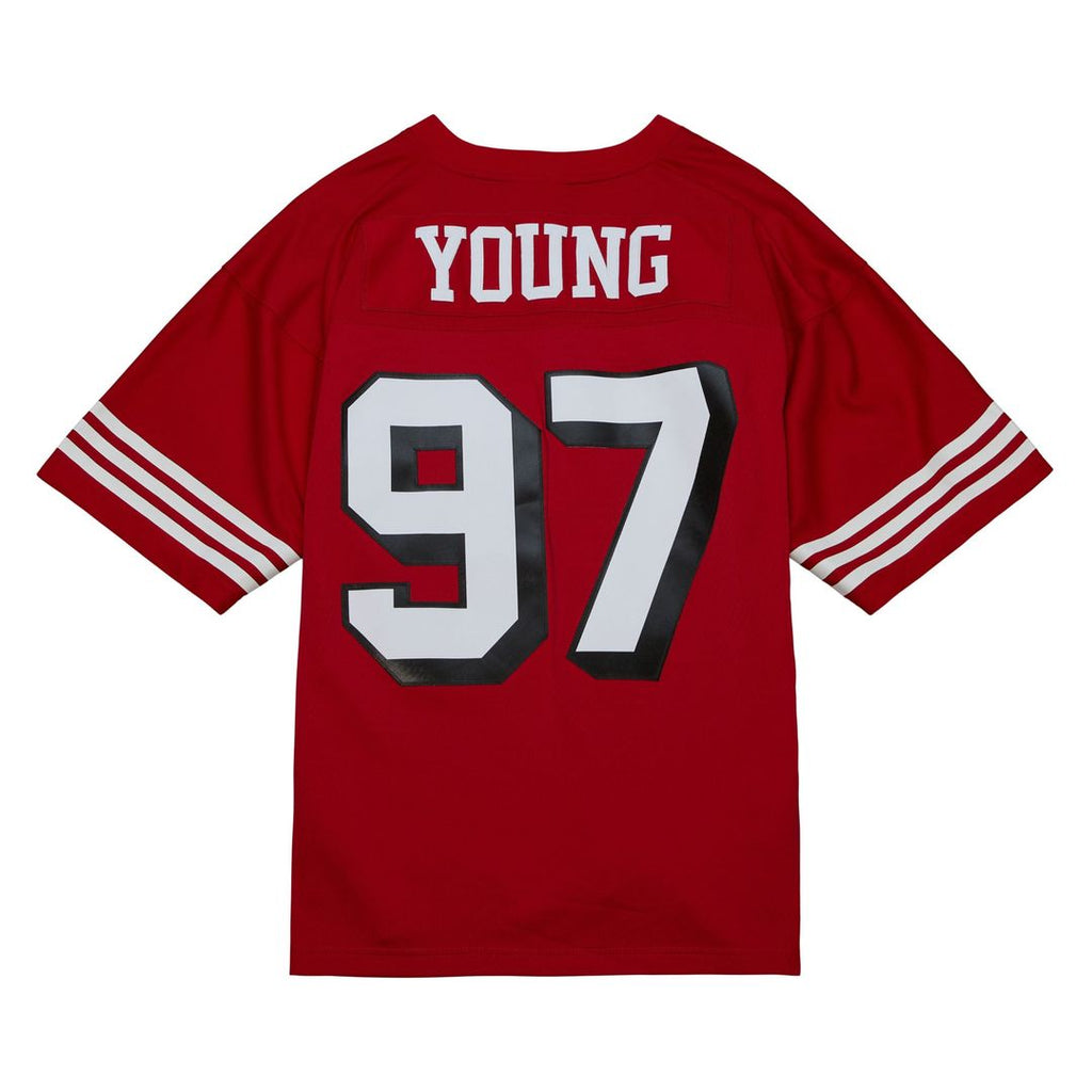 Men's San Francisco 49ers Bryant Young Mitchell & Ness Scarlet Legacy Replica Jersey