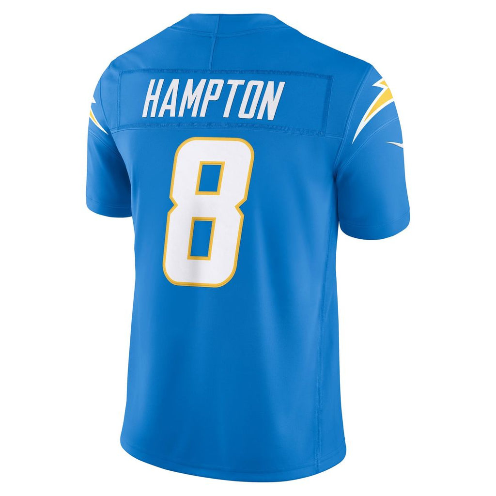 Men's Los Angeles Chargers Omarion Hampton Nike Powder Blue Team Vapor F.U.S.E. Stitched Limited Jersey