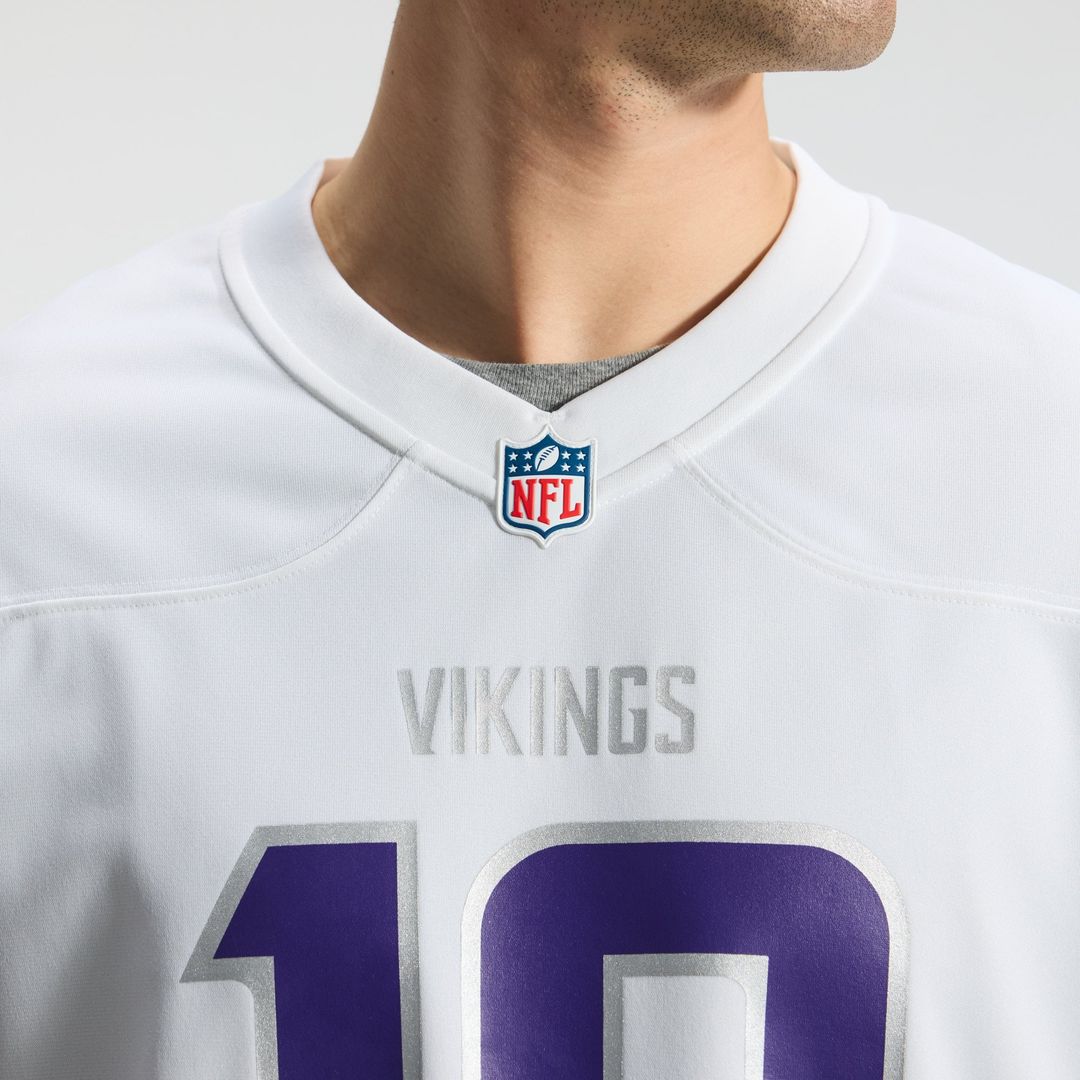 Men's Minnesota Vikings Justin Jefferson Nike White Alternate Game Player Jersey