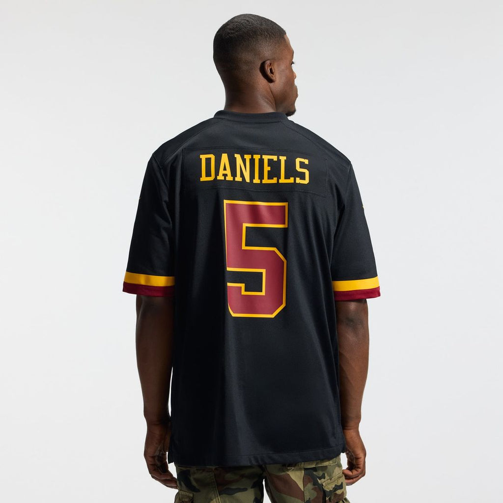 Hail Raiser Men's Washington Commanders Jayden Daniels Nike Black Alternate Game Jersey