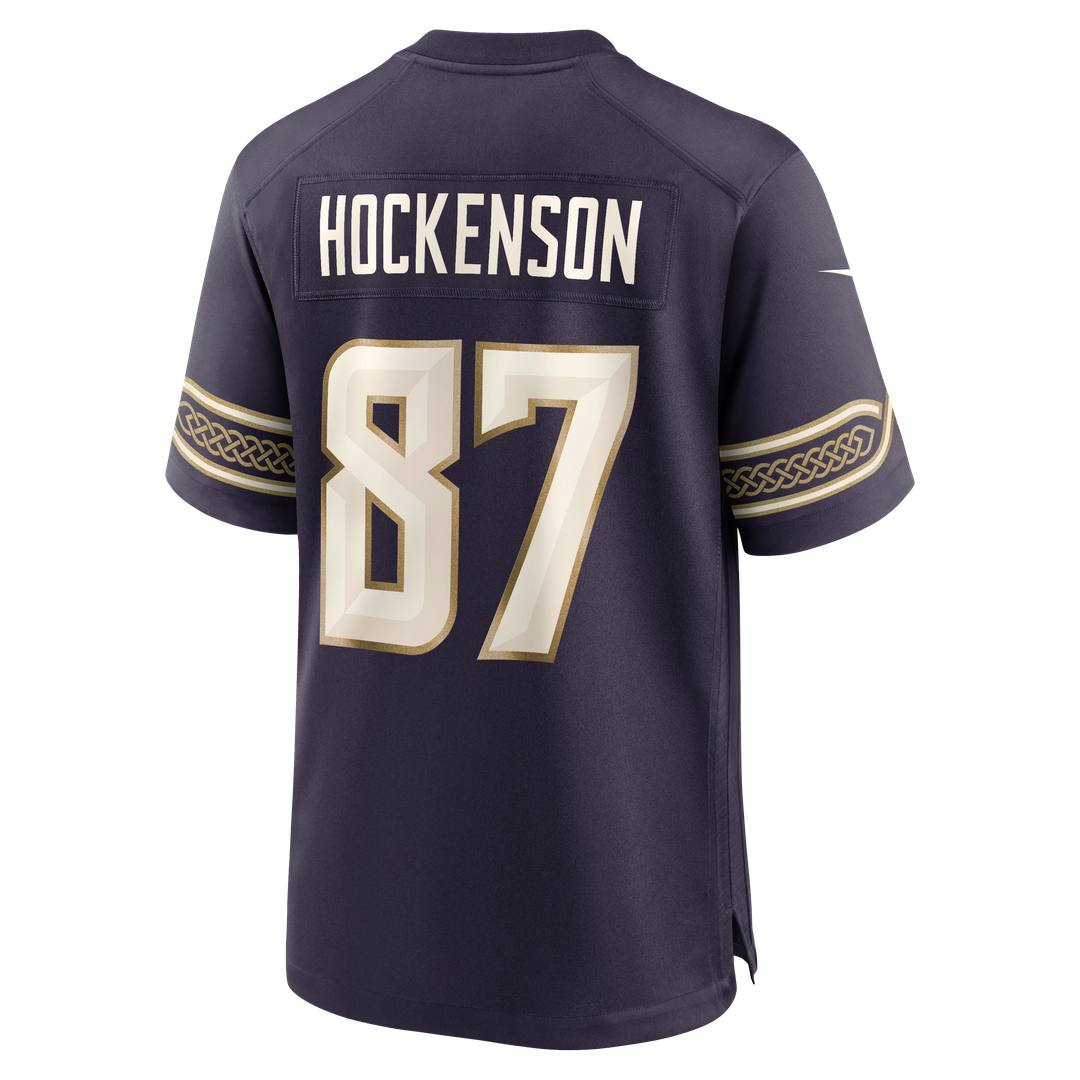 Men's Minnesota Vikings T.J. Hockenson Nike Purple 2026 Rivalries Collection Game Jersey