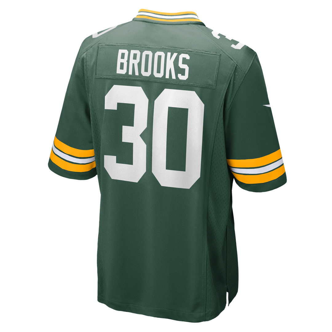 Men's Green Bay Packers Chris Brooks Nike  Green Team Game Jersey