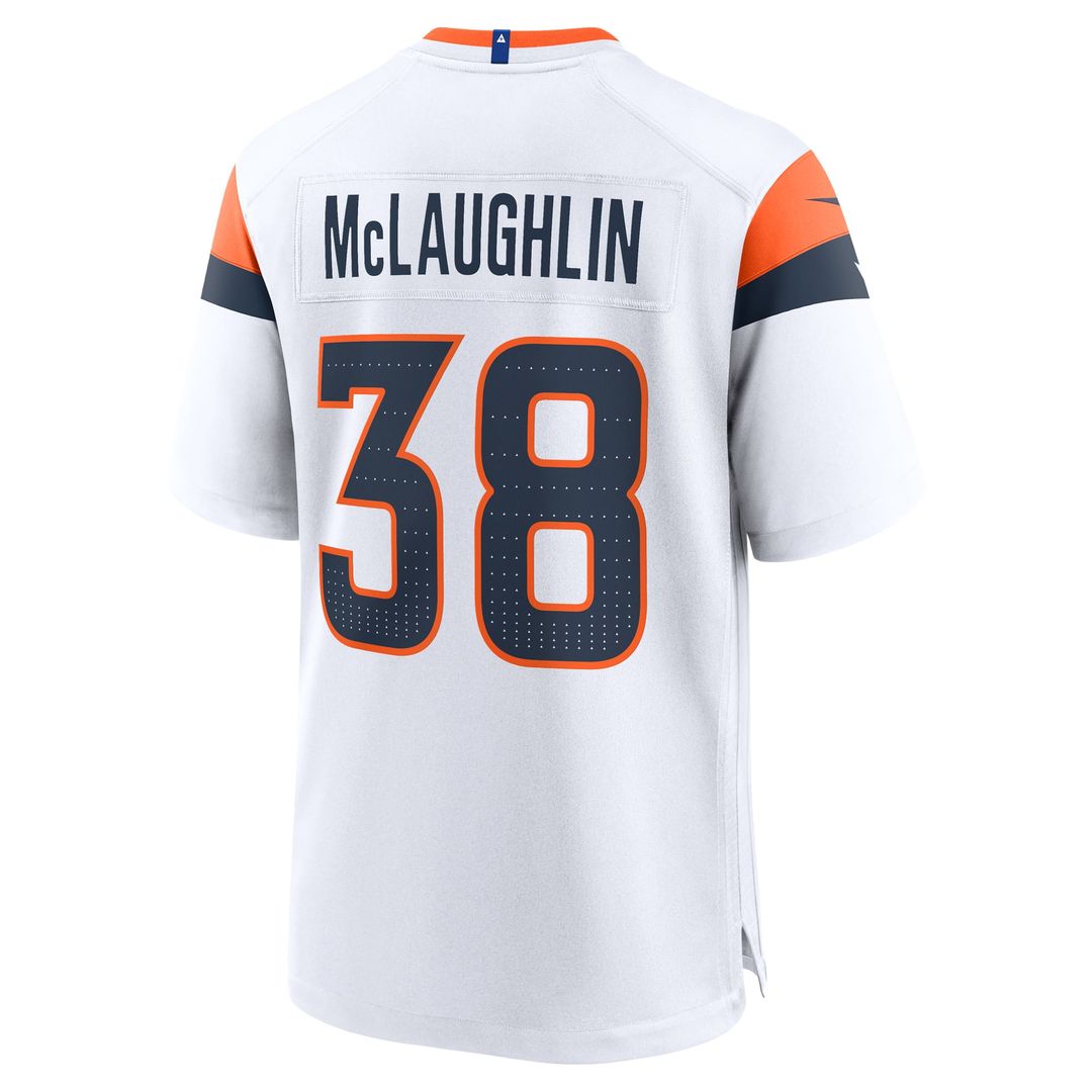 Men's Denver Broncos Jaleel McLaughlin Nike  Orange Team Game Jersey