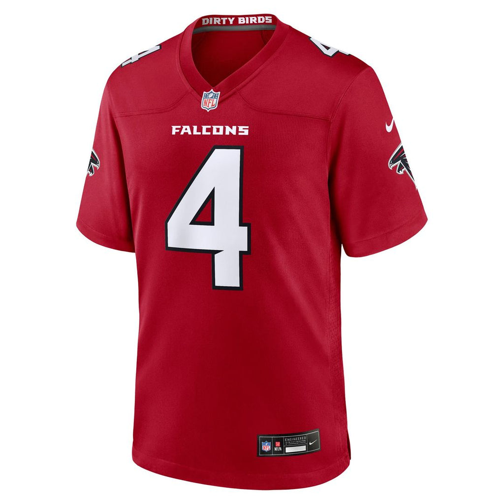 Men's Atlanta Falcons Jahan Dotson Nike  Red Team Game Jersey