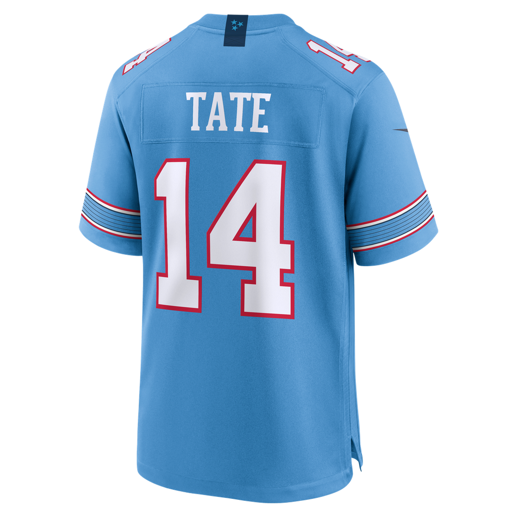 Men's Tennessee Titans Carnell Tate Nike Light Blue Team Game Jersey