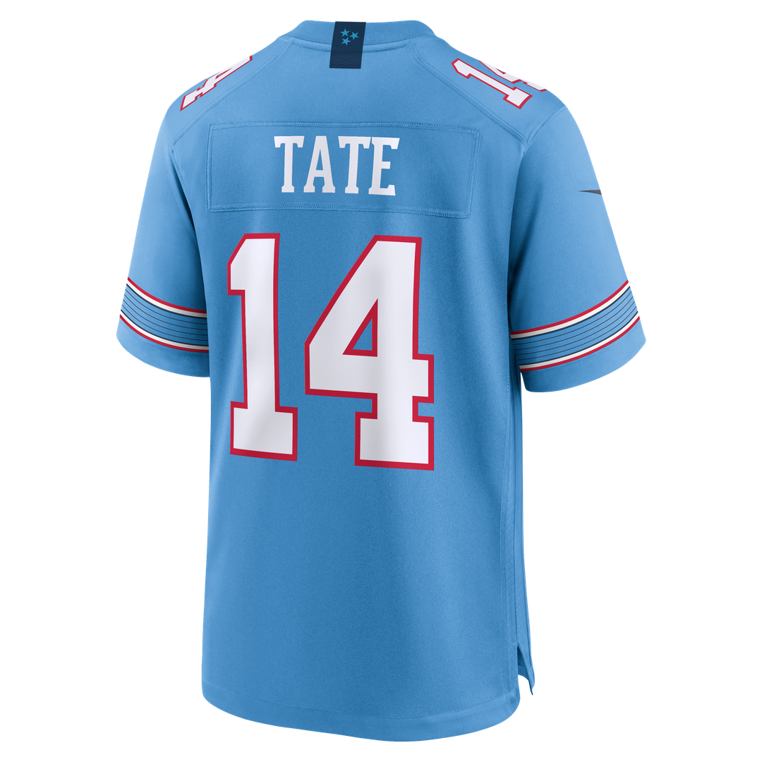 Men's Tennessee Titans Carnell Tate Nike Light Blue Team Game Jersey