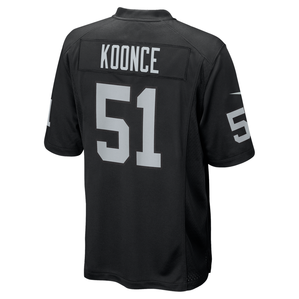 Men's Las Vegas Raiders Malcolm Koonce Nike Black Game Jersey