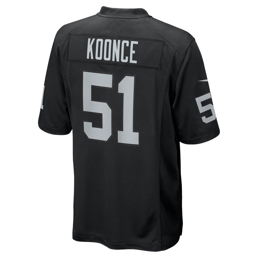 Men's Las Vegas Raiders Malcolm Koonce Nike Black Game Jersey