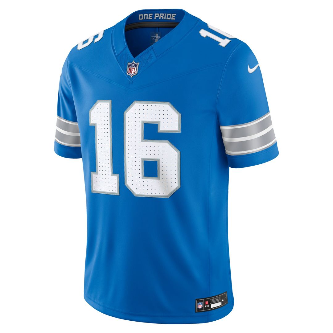 Men's Detroit Lions Jared Goff Nike Black Alternate Vapor F.U.S.E. Stitched Limited Jersey