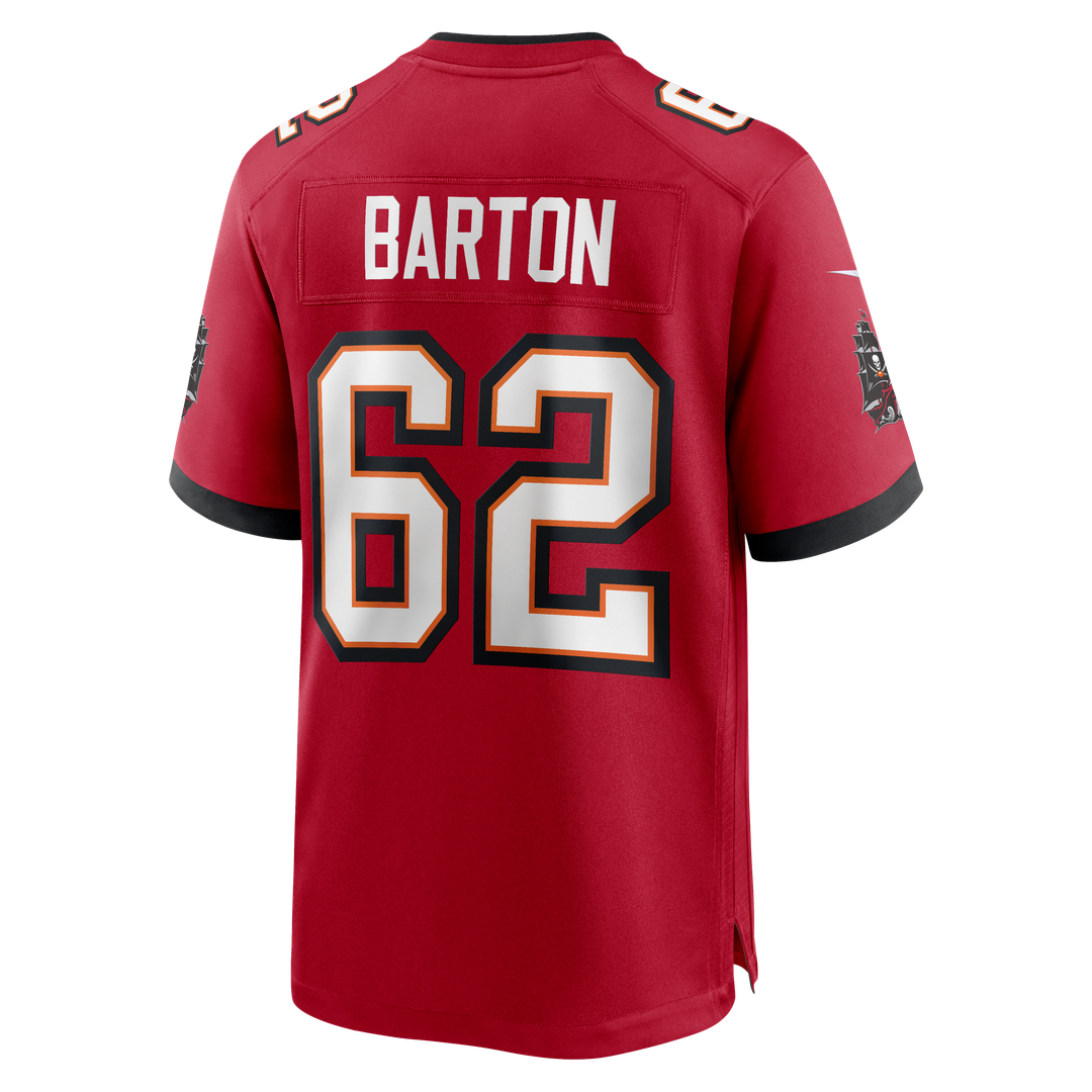 Men's Graham Barton Pick No. 26 Nike Red  Player Game Jersey