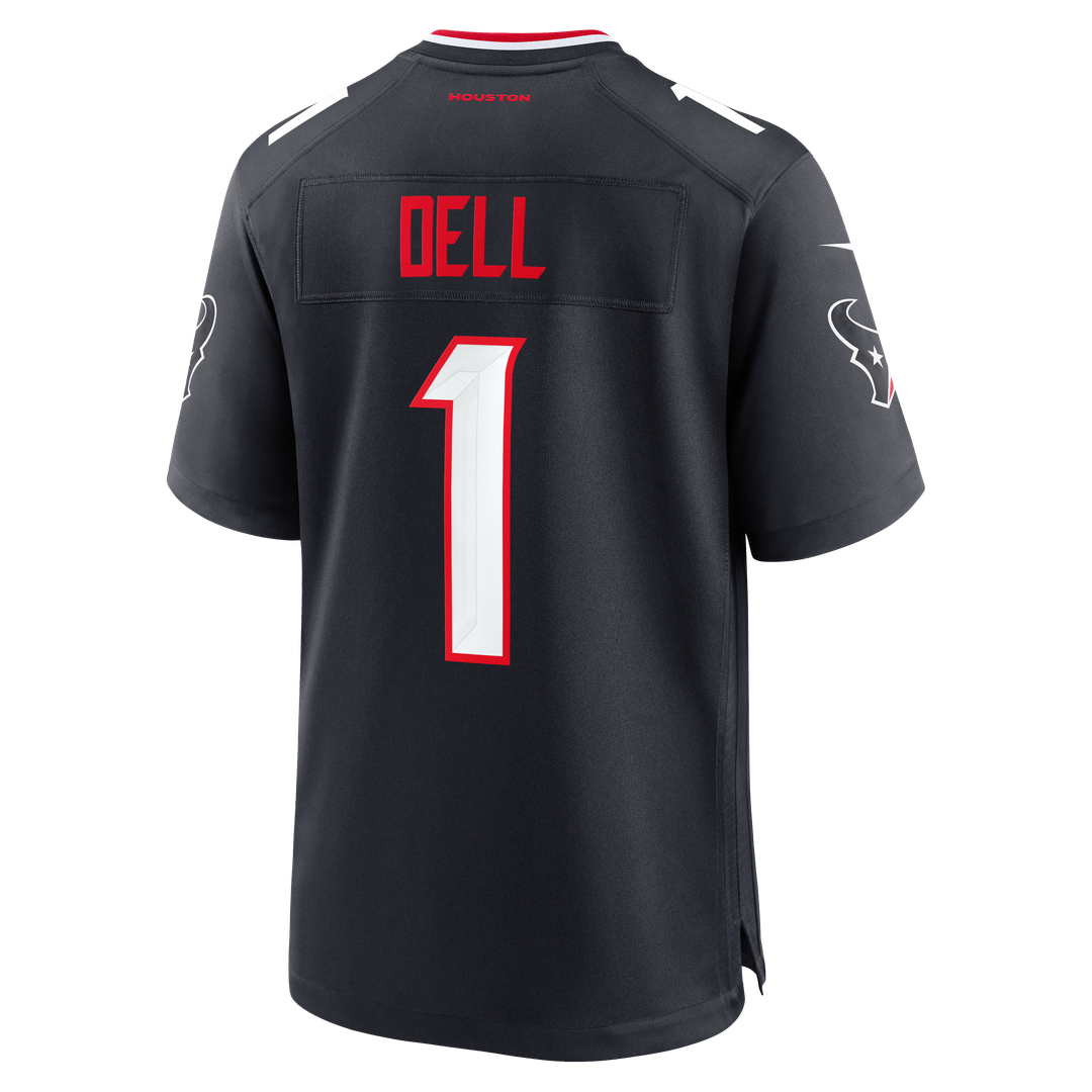 Men's Houston Texans Tank Dell Nike Navy Team Game Jersey
