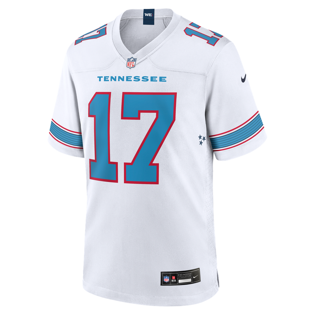 Men's Tennessee Titans Chimere Dike Nike  White Game Jersey