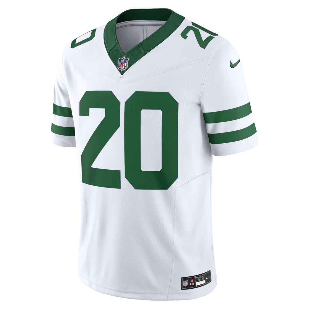 Men's New York Jets Breece Hall Nike Legacy Black Alternate Vapor F.U.S.E. Limited Jersey
