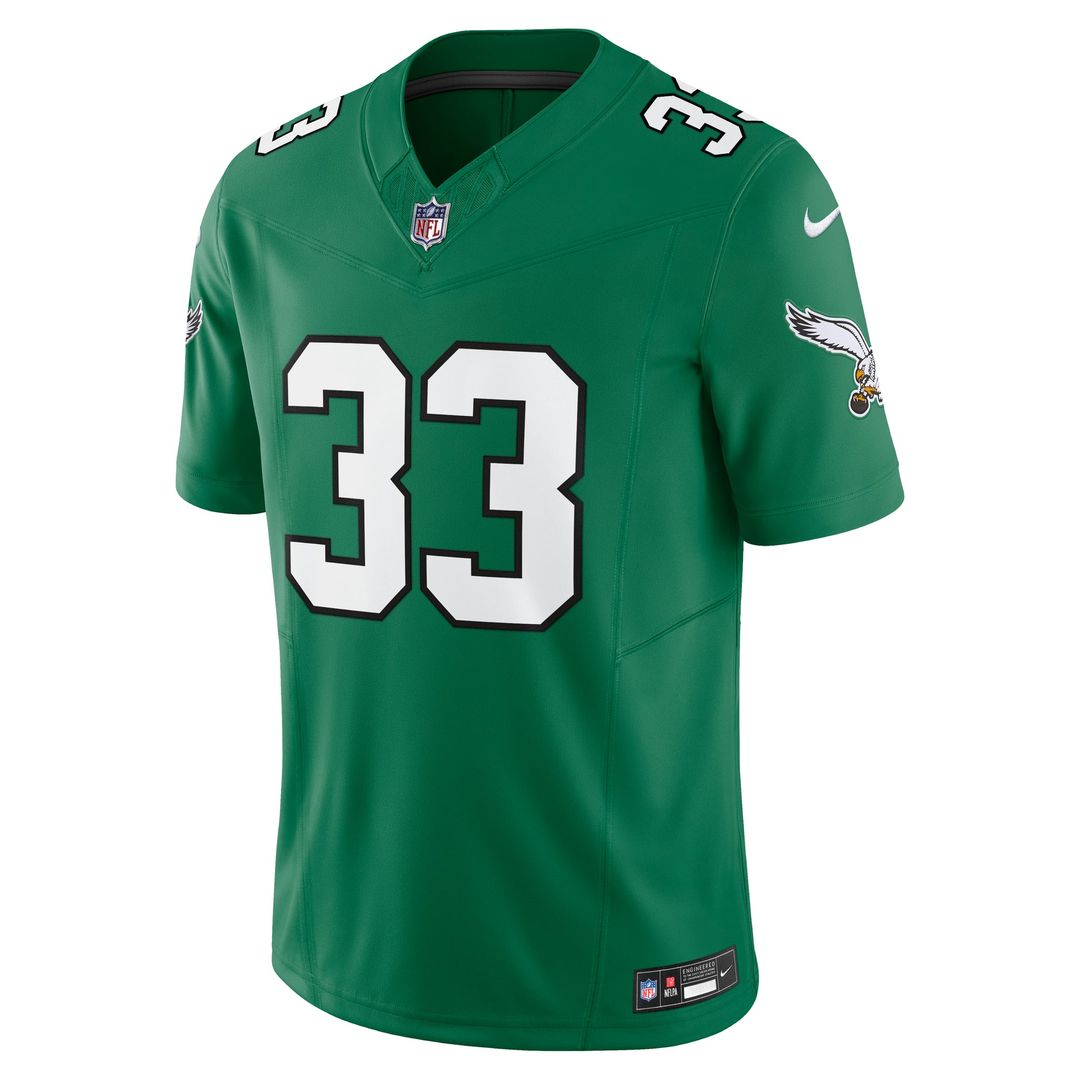 Men's Philadelphia Eagles Cooper DeJean Nike Kelly Green Alternate 2  Vapor F.U.S.E. Limited Jersey