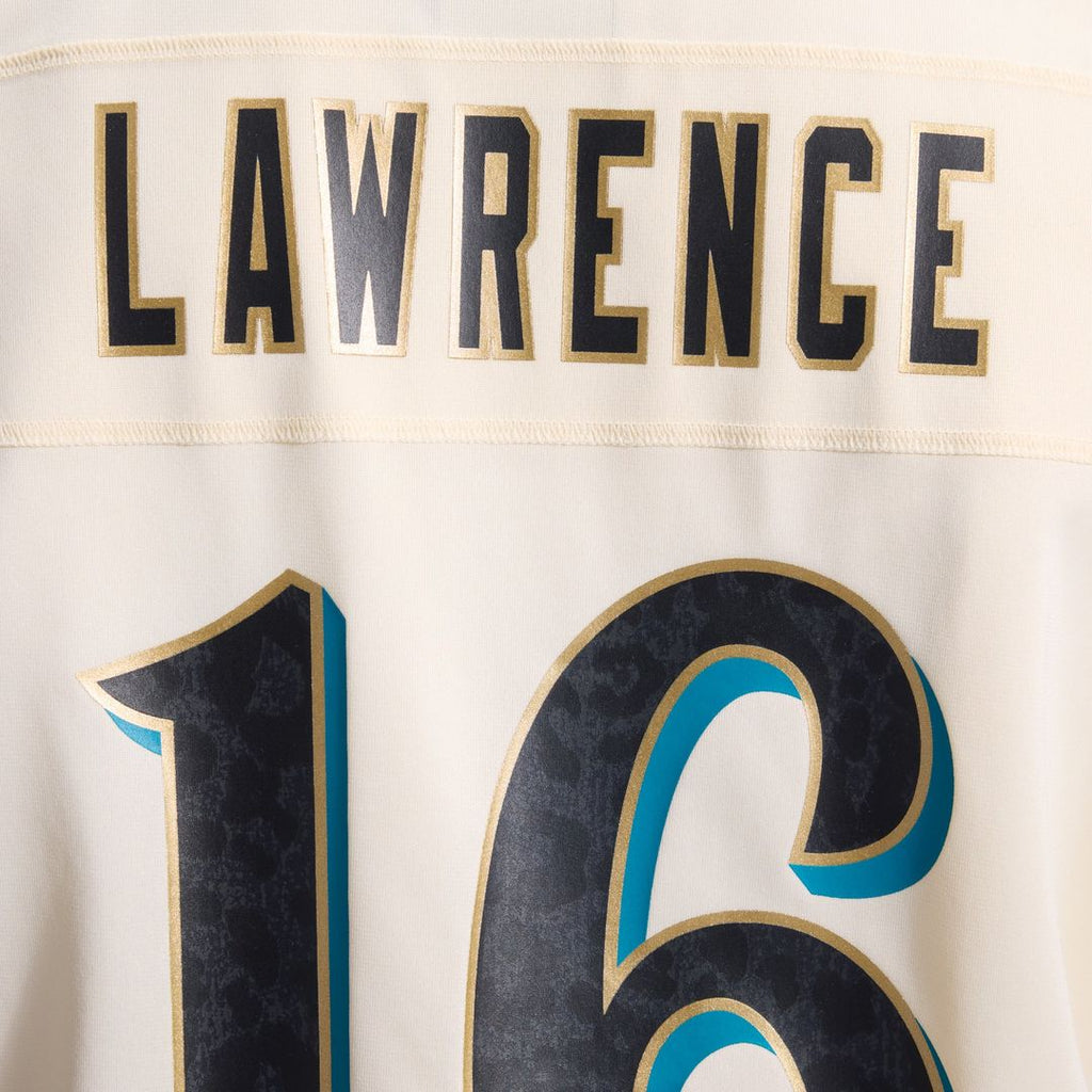 Men's Jacksonville Jaguars Trevor Lawrence Nike Natural 2026 Rivalries Collection Game Jersey