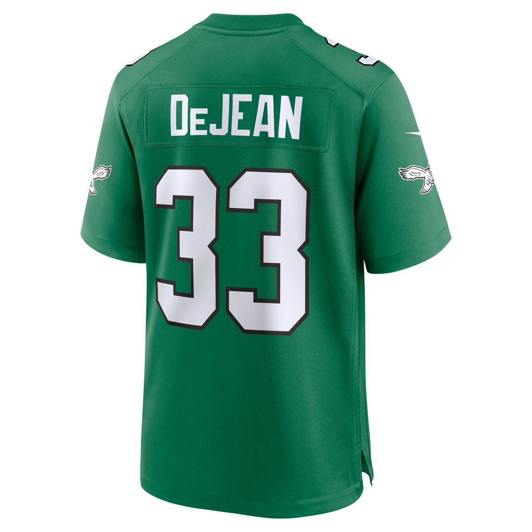 Men's Philadelphia Eagles Cooper DeJean Nike  Midnight Green Team Game Jersey