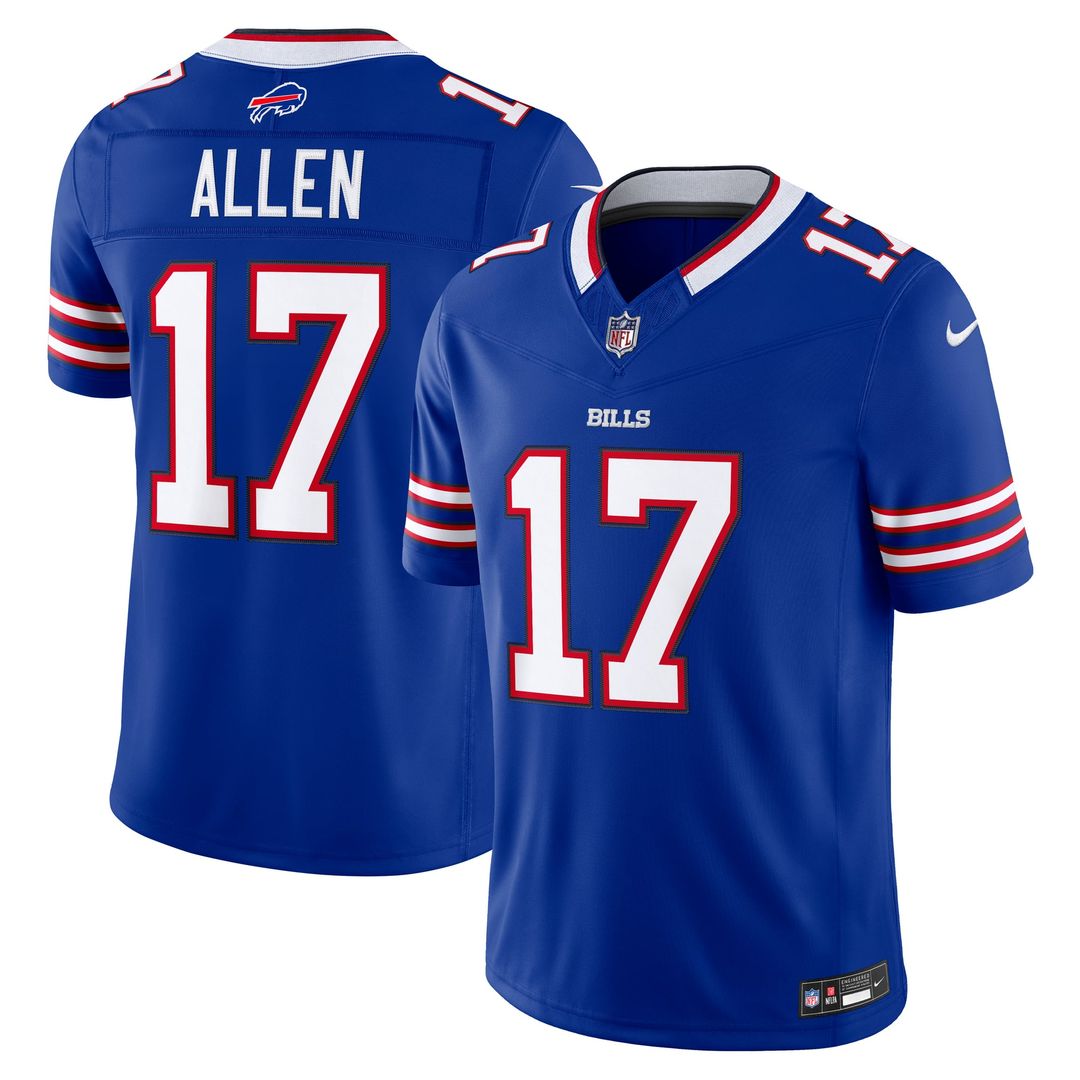 Men's Buffalo Bills Josh Allen Nike Red Alternate Vapor F.U.S.E. Stitched Limited Jersey
