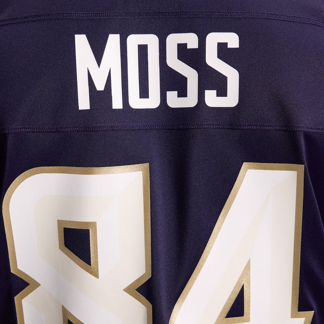 Men's Minnesota Vikings Randy Moss Nike Purple 2026 Rivalries Collection Game Jersey