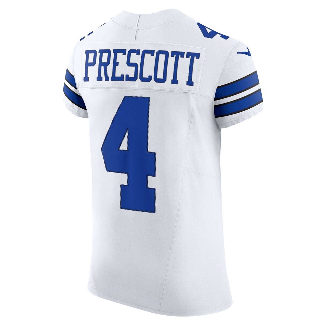 Men's Dallas Cowboys Dak Prescott Nike White Vapor F.U.S.E. Elite Jersey