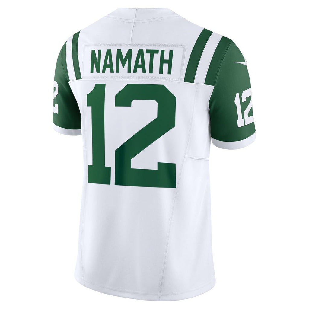 Men's New York Jets Joe Namath Nike White Classic Alternate Vapor F.U.S.E. Retired Player Limited Jersey