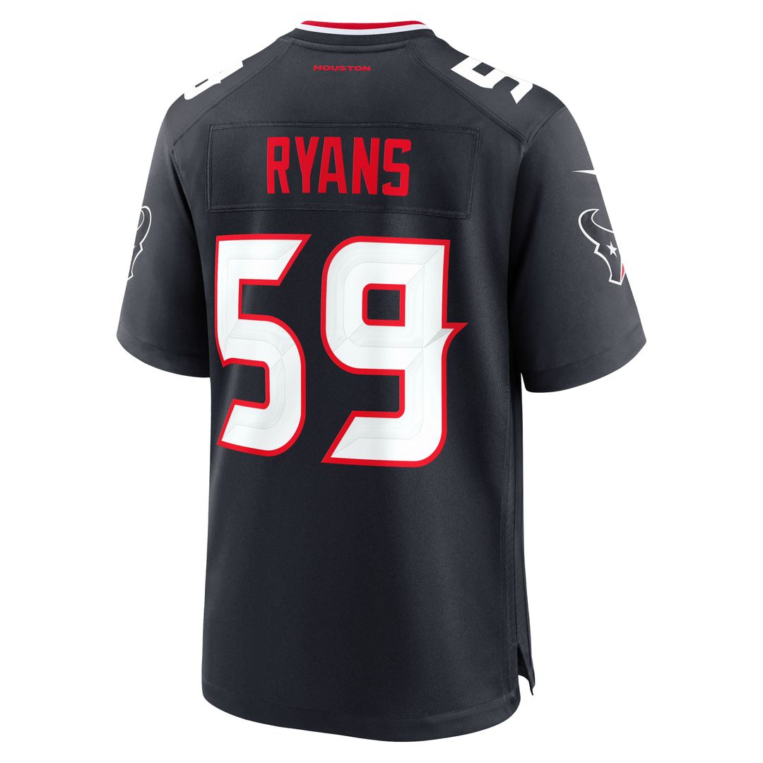 Men's Houston Texans DeMeco Ryans Nike  Navy Team Retired Game Jersey