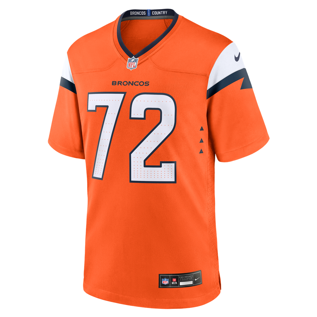 Men's Denver Broncos Garett Bolles Nike  Orange Team Game Jersey