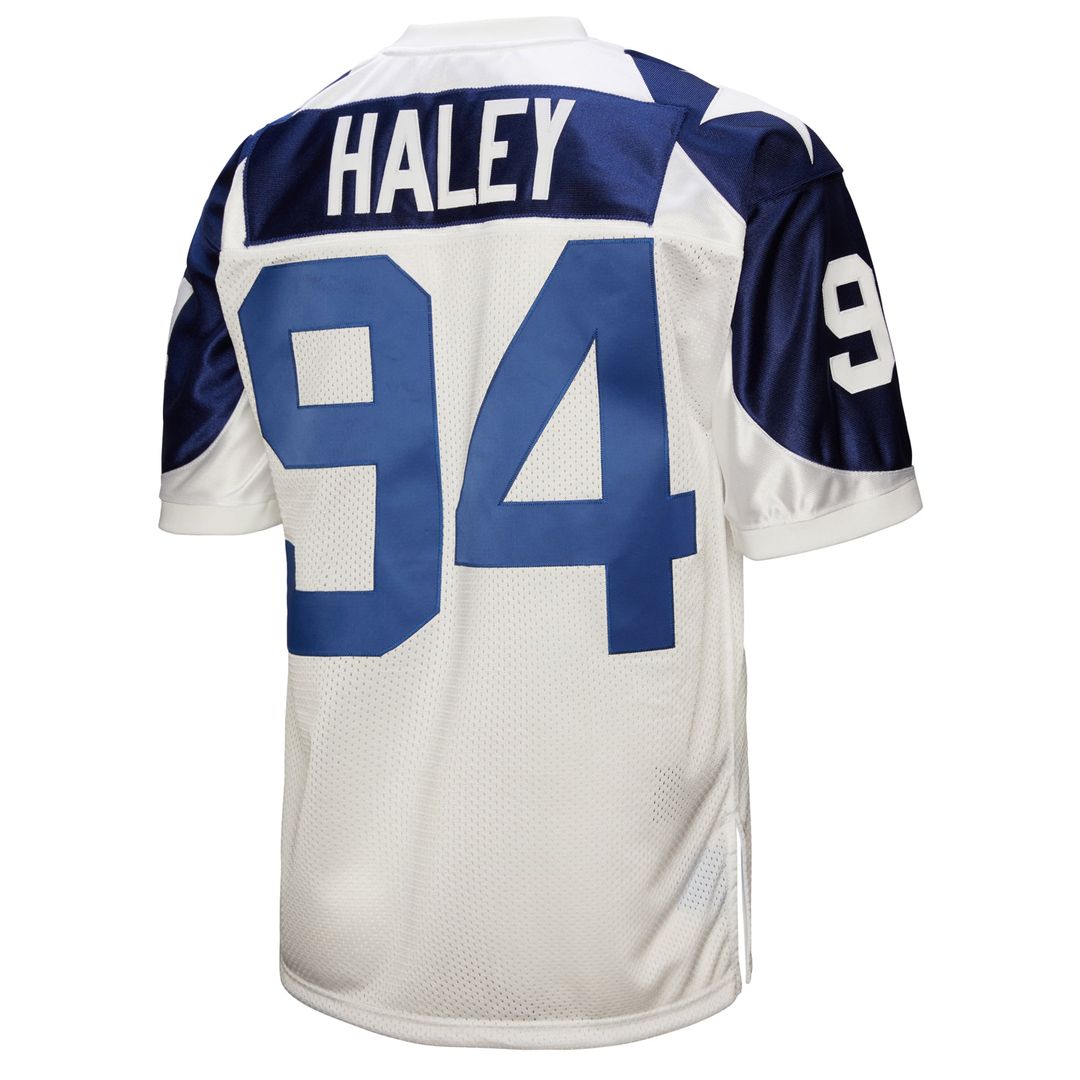 Men's Dallas Cowboys 1994 Charles Haley Mitchell & Ness White Authentic Throwback Retired Player Jersey