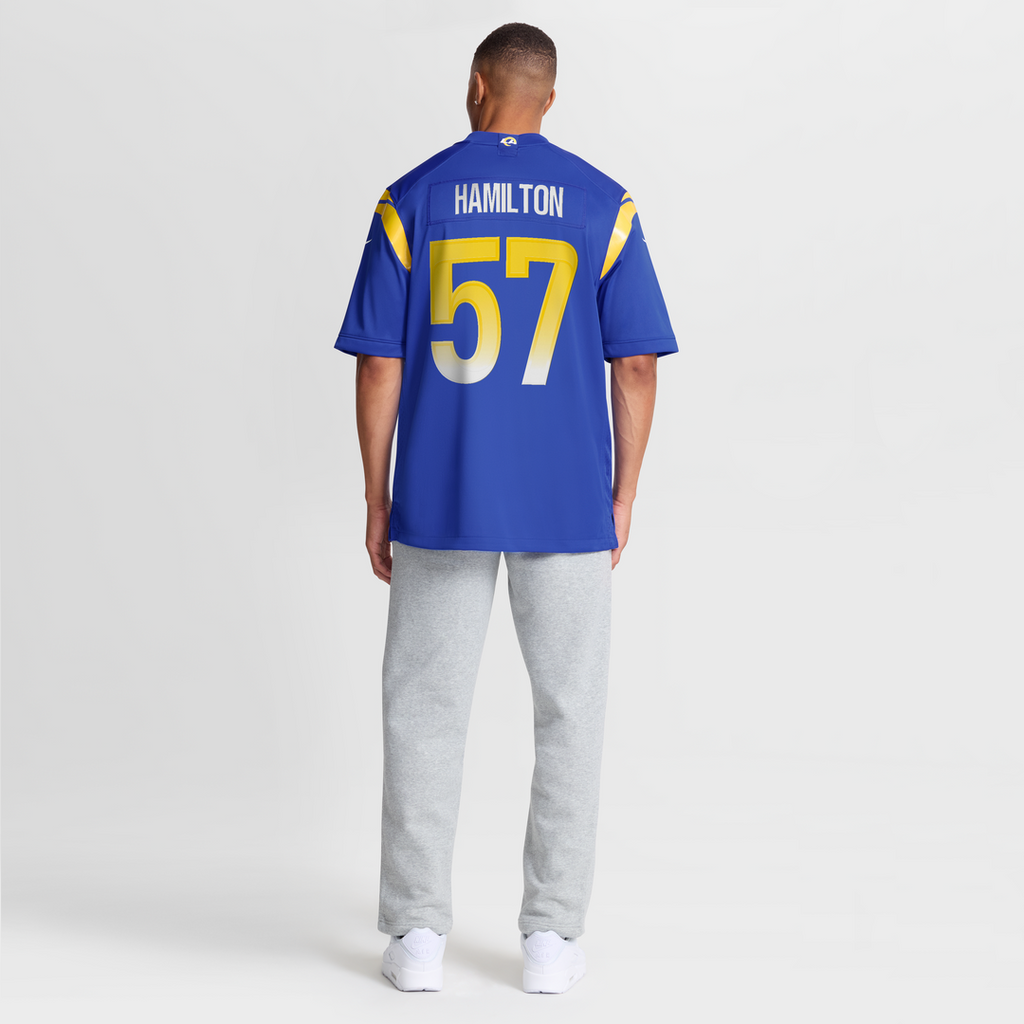 Men's Los Angeles Rams Ty Hamilton Nike  Royal Team Game Jersey