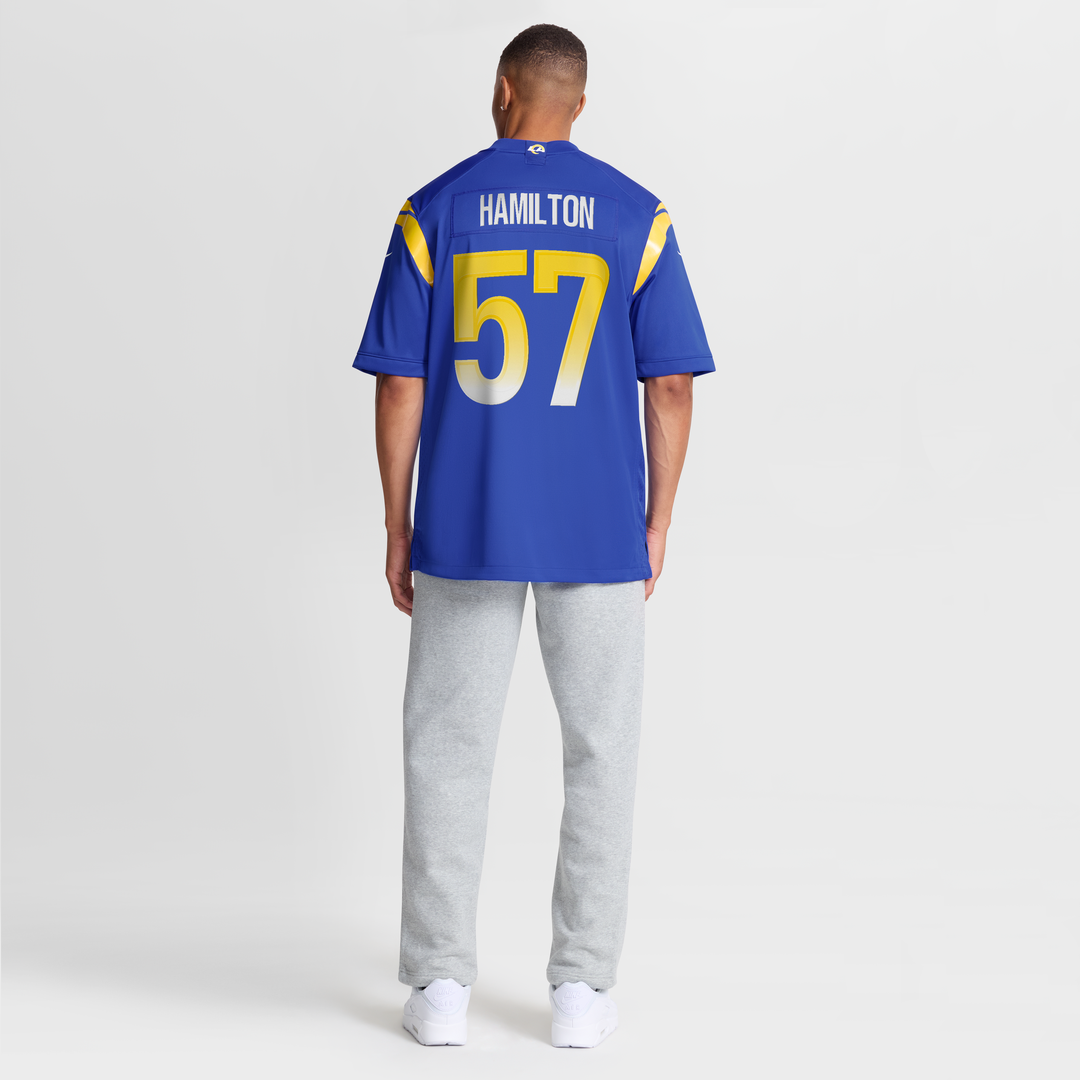 Men's Los Angeles Rams Ty Hamilton Nike  Royal Team Game Jersey