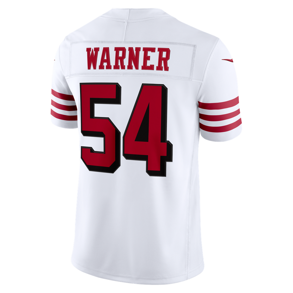 Men's San Francisco 49ers Fred Warner Nike White Alternate Vapor F.U.S.E. Stitched Limited Jersey