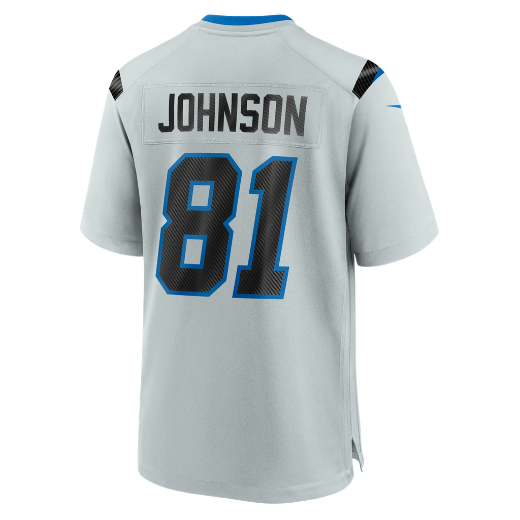 Men's Detroit Lions Calvin Johnson Nike Silver 2026 Rivalries Collection Game Jersey