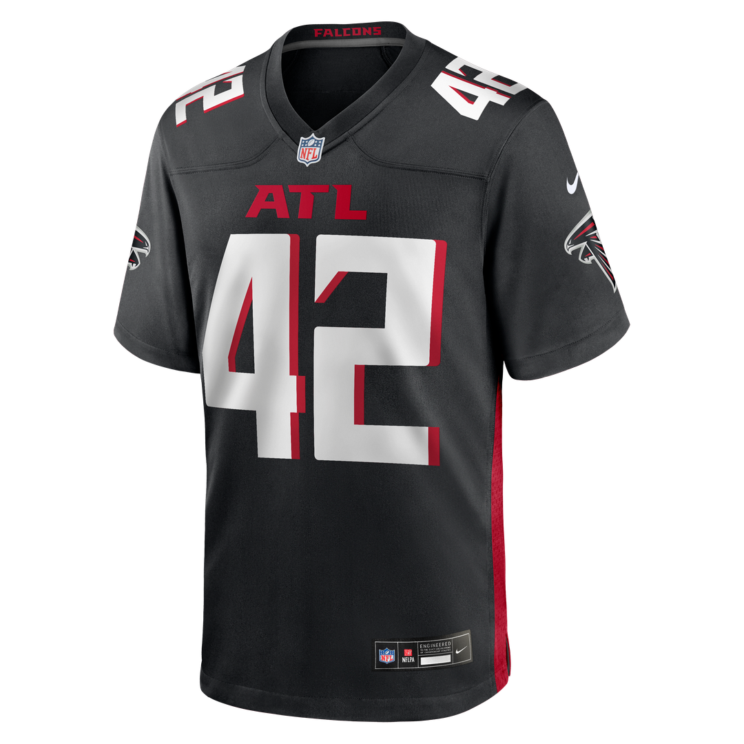 Men's Atlanta Falcons Josh Woods Nike  Black Team Game Jersey