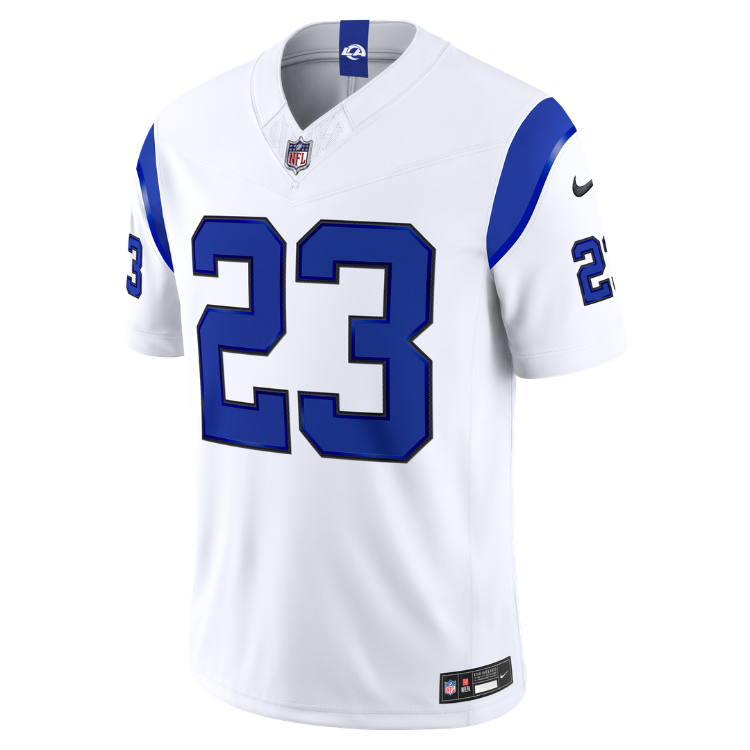 Men's Los Angeles Rams Kyren Williams Nike Fearsome White Vapor F.U.S.E. Stitched Limited Jersey