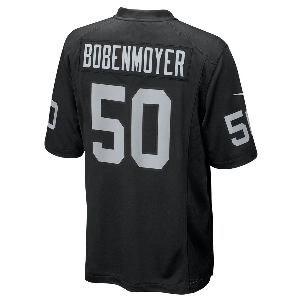 Men's Las Vegas Raiders Jacob Bobenmoyer Nike Black Game Player Jersey