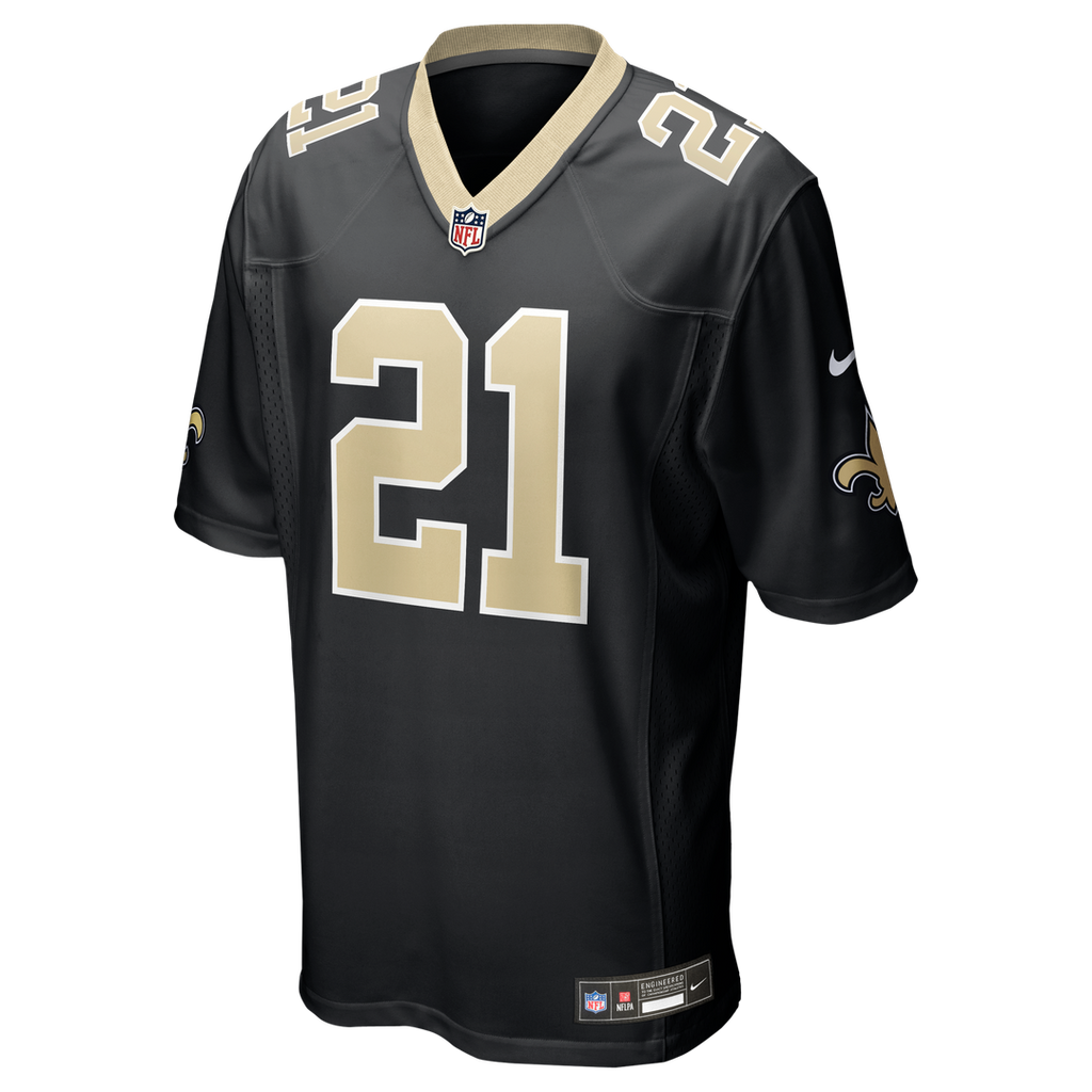 Men's New Orleans Saints Justin Reid Nike  Black Team Game Jersey