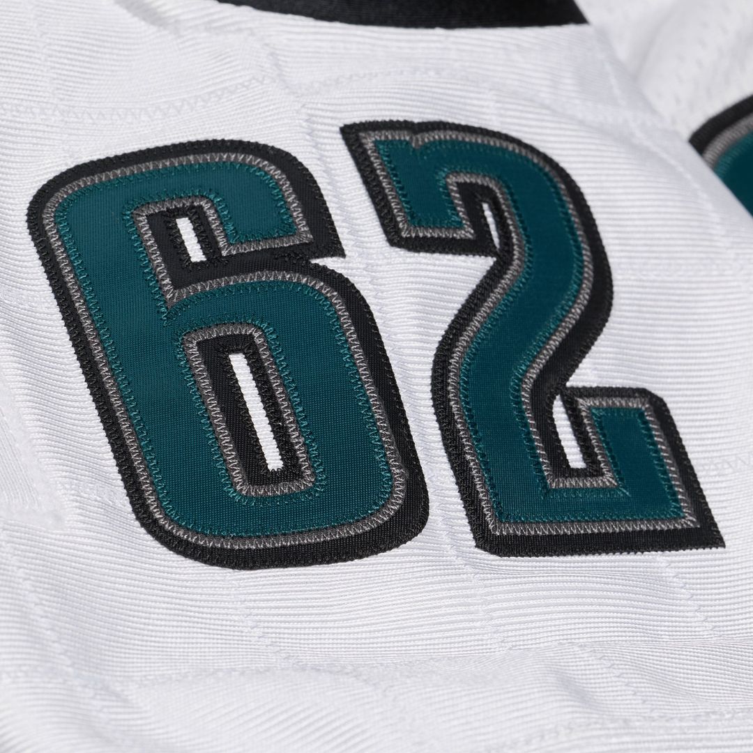 Men's Philadelphia Eagles Jason Kelce Mitchell & Ness White 2011 Authentic Throwback Jersey