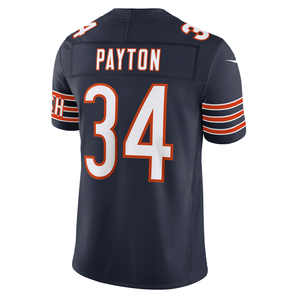 Men's Chicago Bears Walter Payton Nike Navy Vapor F.U.S.E. Stitched Retired Limited Jersey