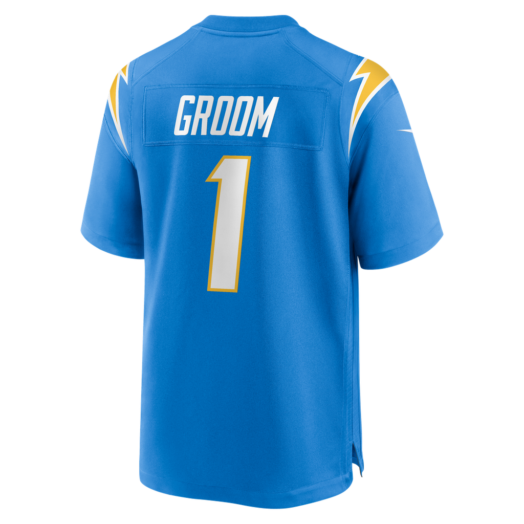 Men's Los Angeles Chargers Number 1 Groom Nike Powder Blue Game Jersey