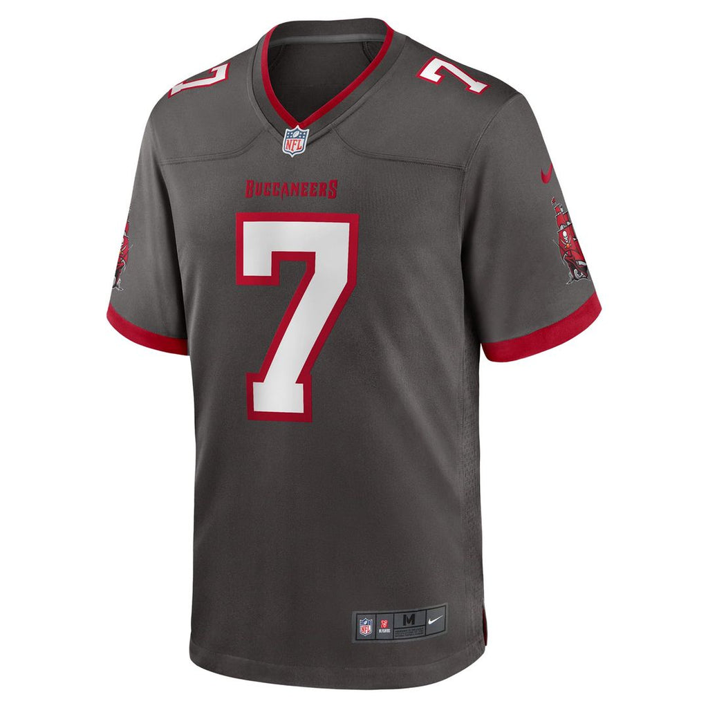 Men's Tampa Bay Buccaneers Bucky Irving Nike  Pewter Alternate Game Jersey