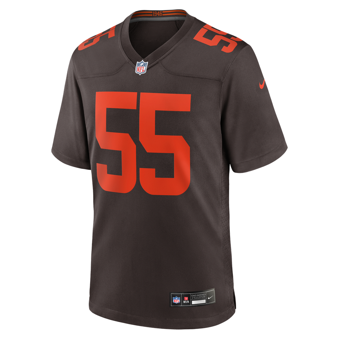 Men's Cleveland Browns Spencer Fano Nike Brown Alternate Game Jersey