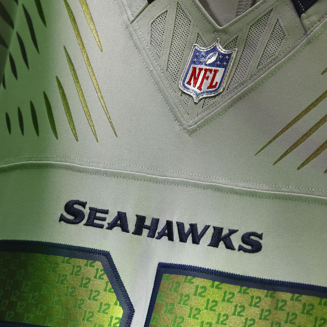 Men's Seattle Seahawks Jaxon Smith-Njigba Nike Gray Rivalries Collection Stitched Limited Jersey