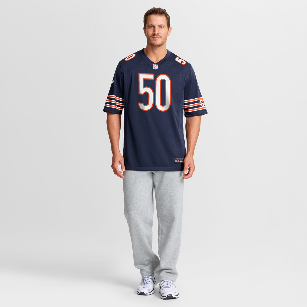 Men's Chicago Bears Grady Jarrett Nike  Navy Team Game Jersey