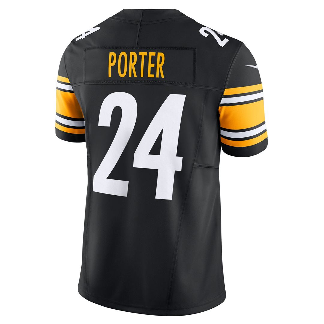 Men's Pittsburgh Steelers Joey Porter Jr. Nike Gold Alternate 1933 Throwback Vapor F.U.S.E. Limited Jersey