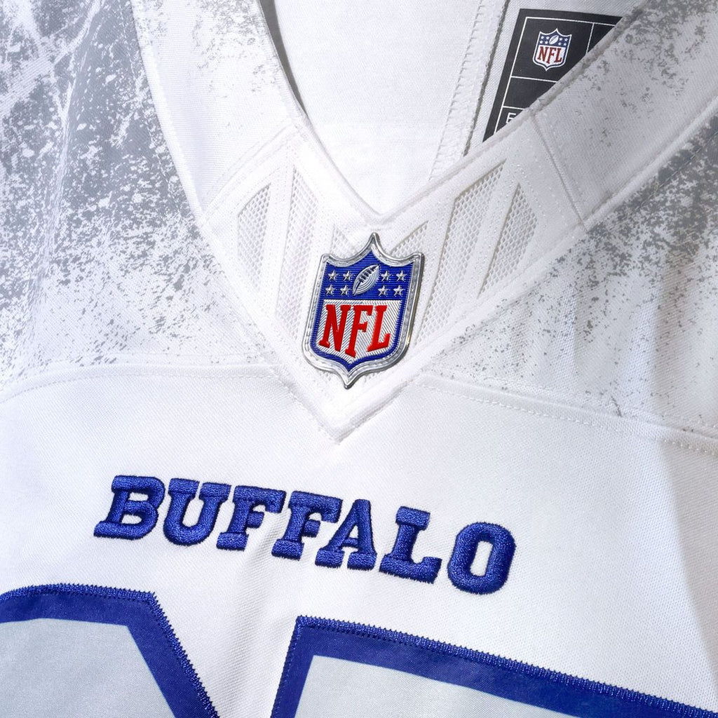 Men's Buffalo Bills Keon Coleman Nike White Rivalries Collection Stitched Limited Jersey