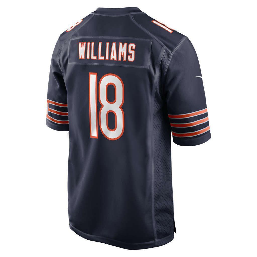 Men's Chicago Bears Caleb Williams Nike White First Round Pick Player Game Jersey