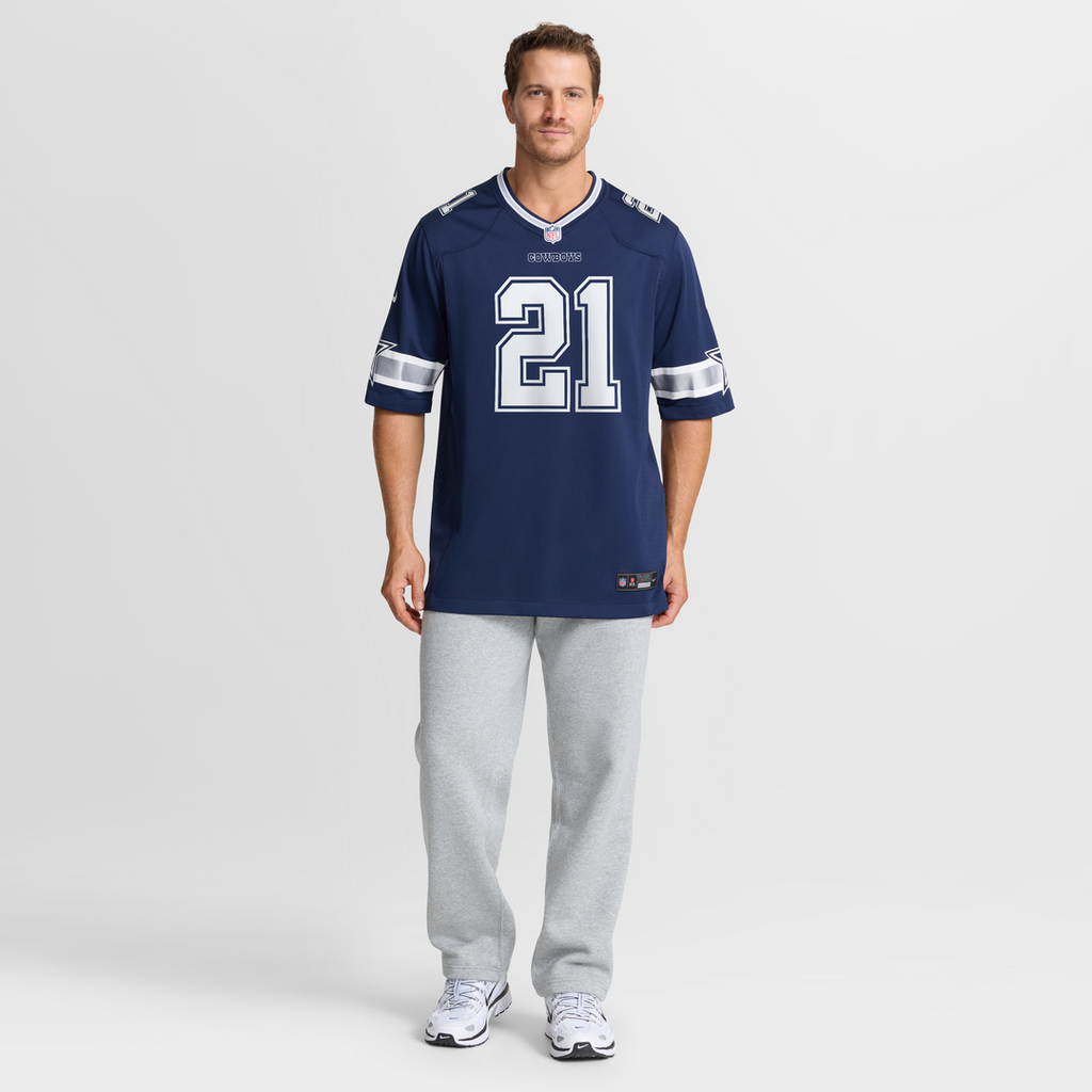 Men's Dallas Cowboys Deion Sanders Nike  Navy Team Retired Player Game Jersey