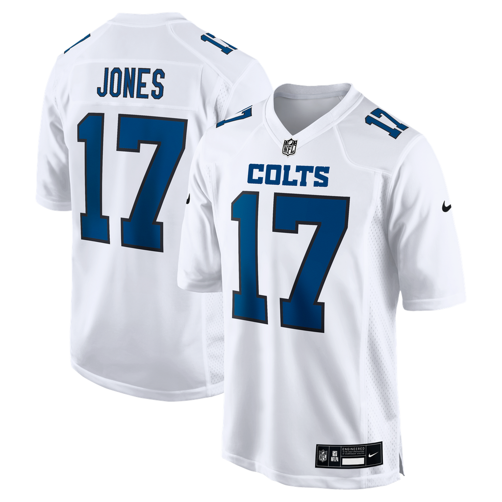 Men's Indianapolis Colts Daniel Jones Nike Tundra White Fashion Game Jersey