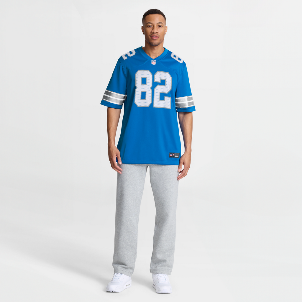 Men's Detroit Lions Thomas Gordon Nike  Blue Team Game Jersey